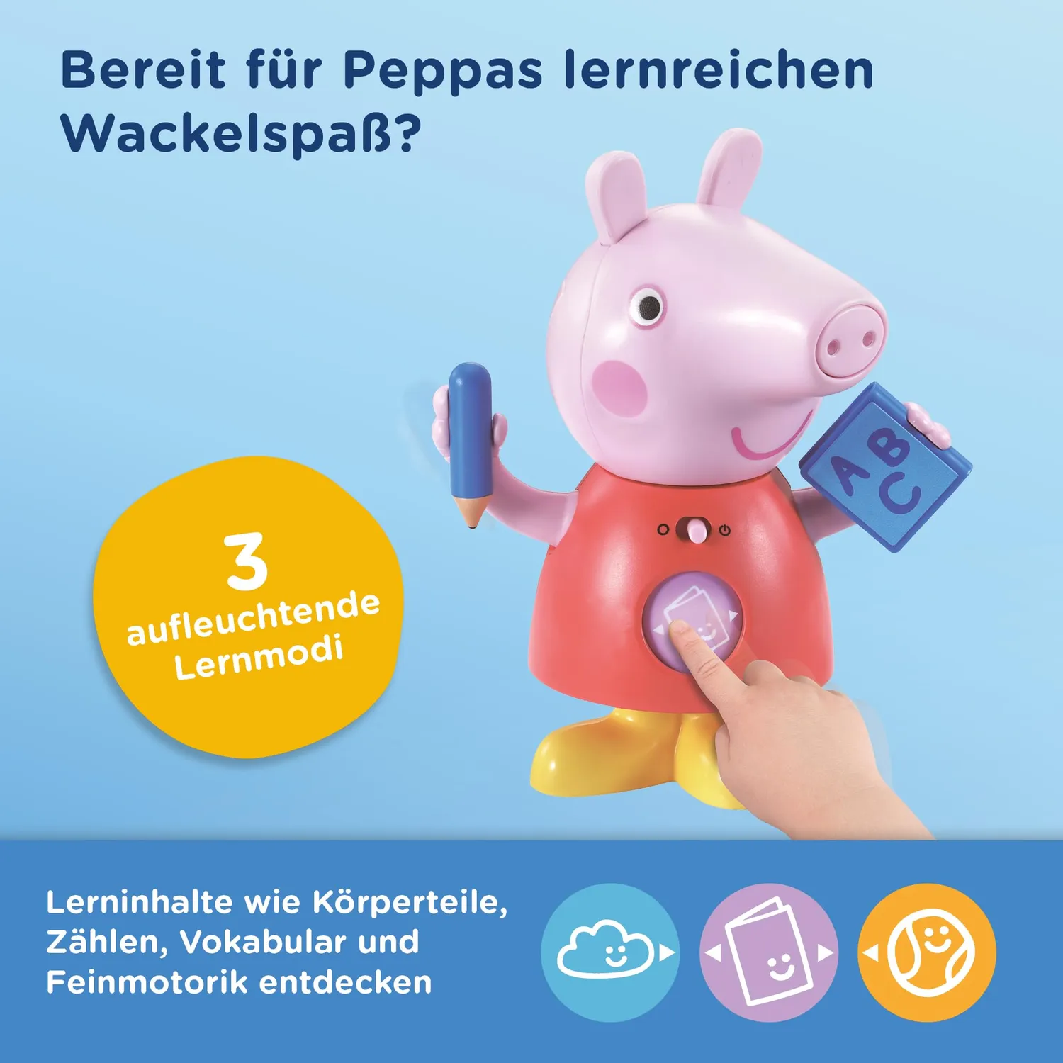 VTech Peppa Pig Reaktionsspaß Lernspiel ab 3 Jahren