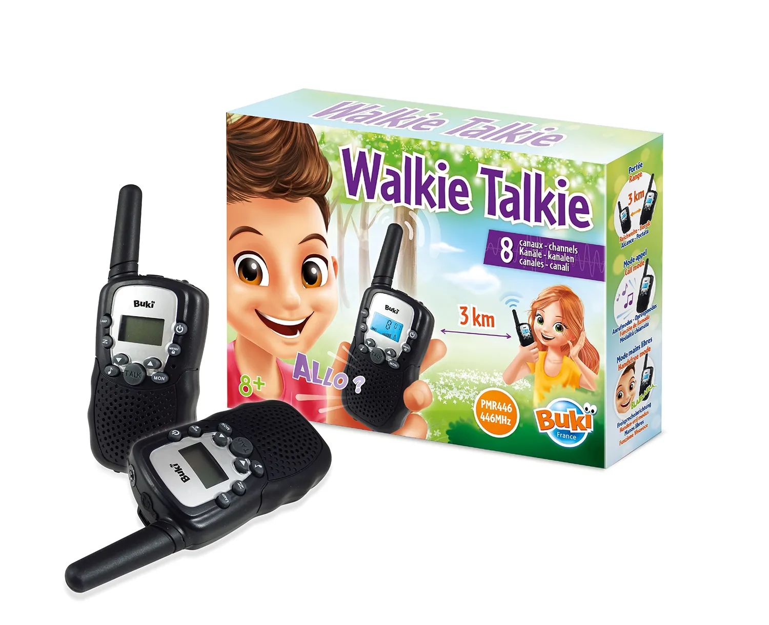 Buki TW01 Walkie Talkie Funkgerät 2er Set 3 km