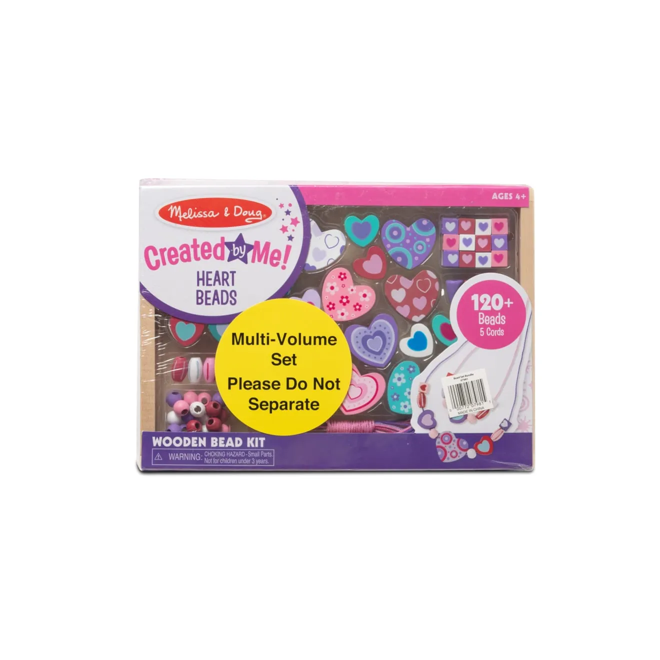 Melissa & Doug Herzen Schmetterling Holzperlen Set 2er