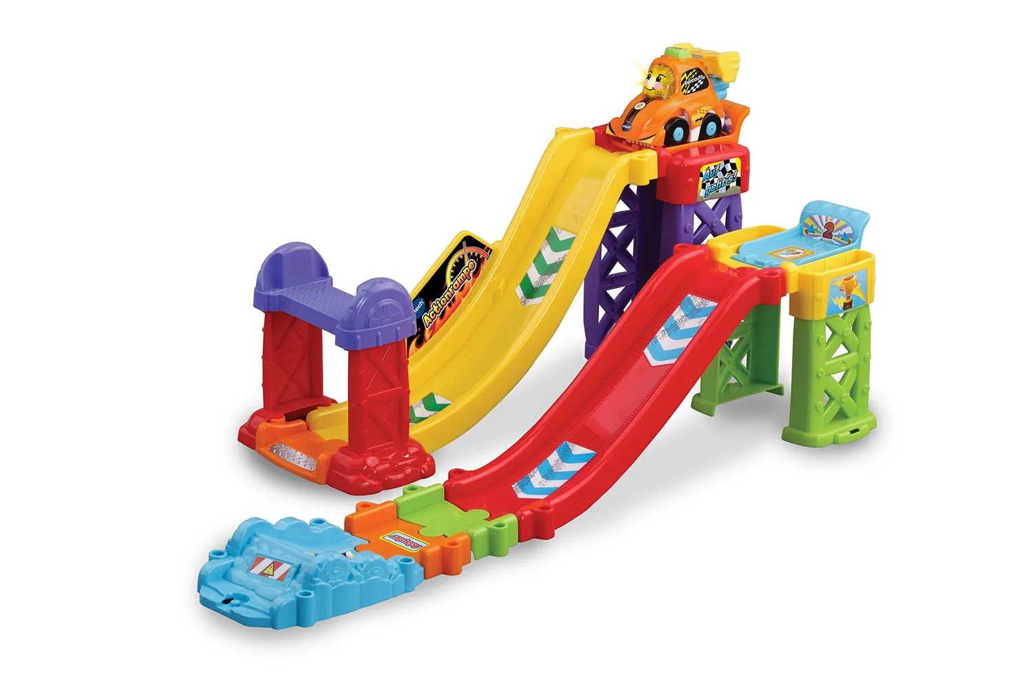 VTech Tut Tut Baby Flitzer 3-in-1 Actionrampe Spielset mit Auto