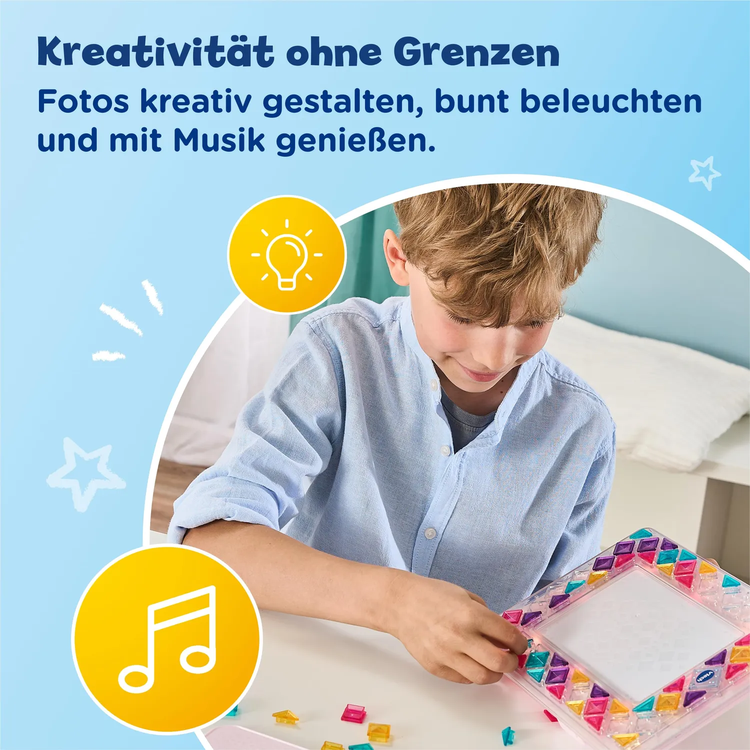 VTech Mosaic Magic Lights Bilderrahmen Mosaik-Set