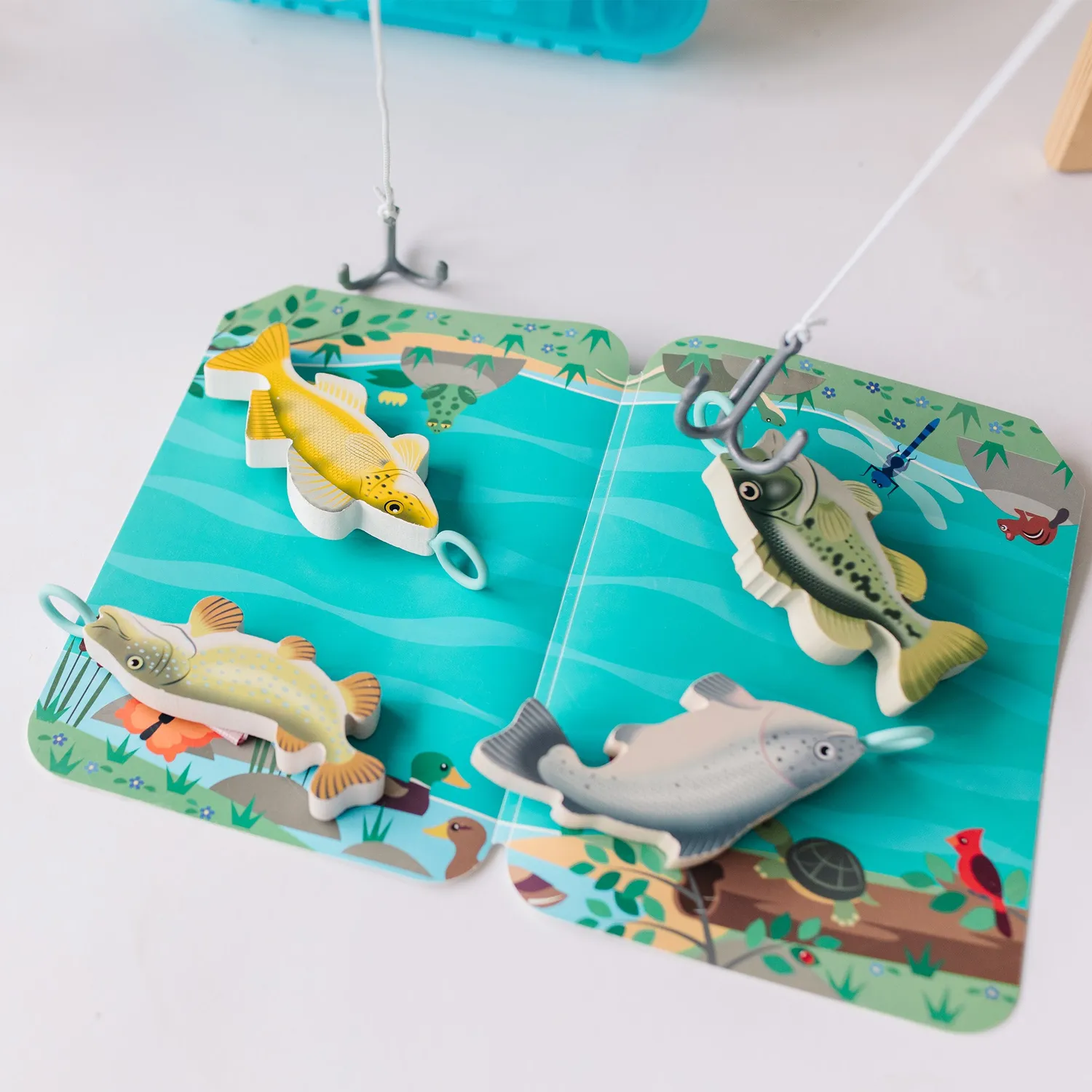Melissa & Doug Let's Explore Angelspiel Holz 21-tlg Fische