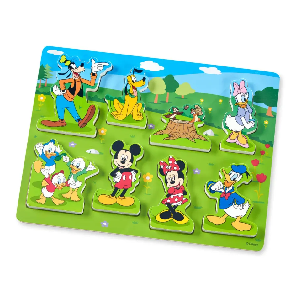 Melissa & Doug Disney Mickey Mouse Holzpuzzle 8 Teile ab 2 Jahre