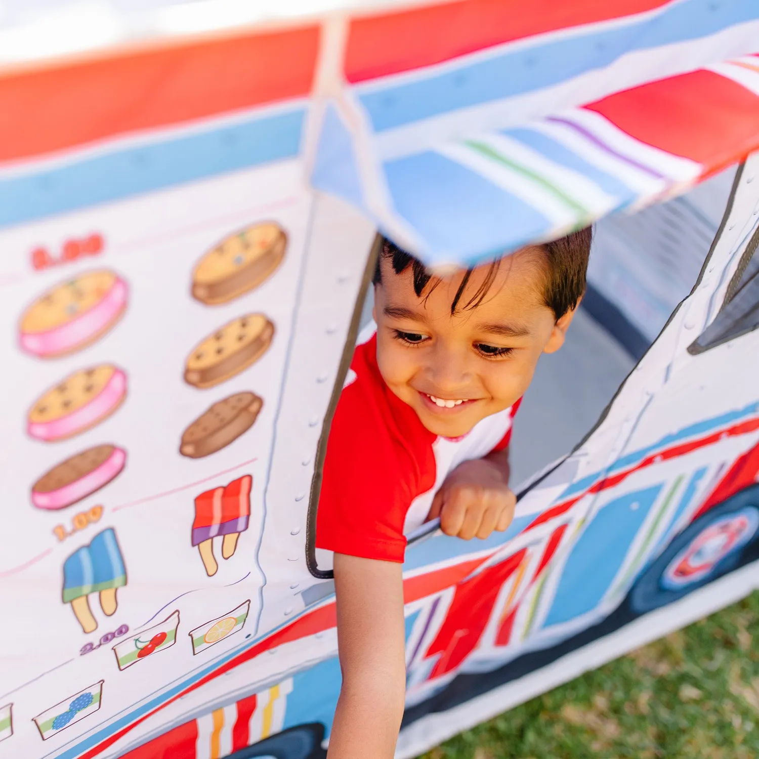 Melissa and Doug Food Truck Play Tent Spielzelt 2in1
