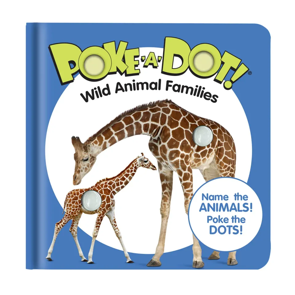 Melissa & Doug Poke-a-Dot Wild Animal Families Pappbilderbuch Tiere