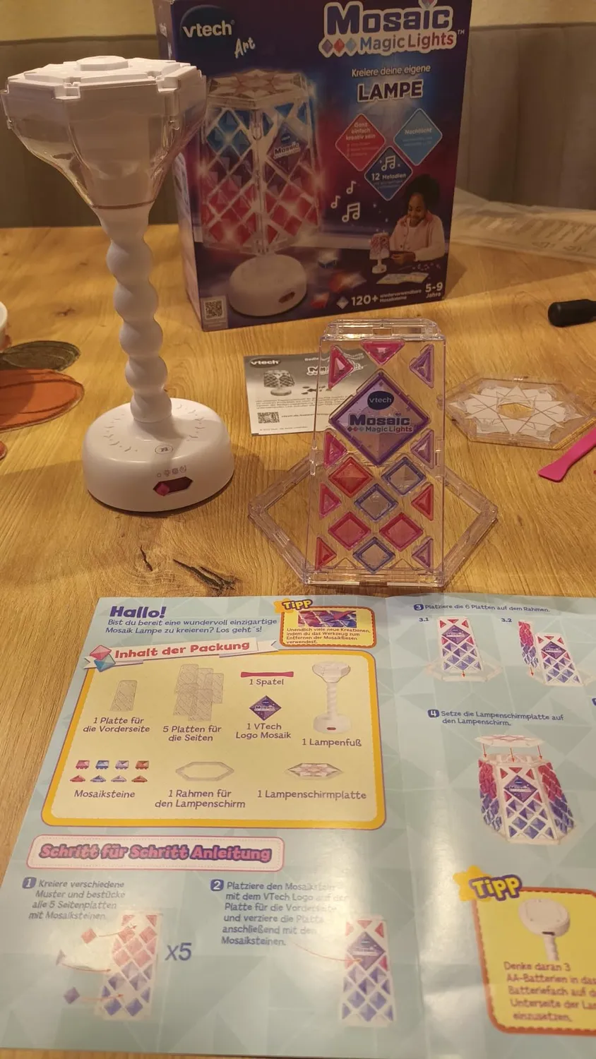 VTech Mosaic Magic Lights Kinderlampe Mosaiksteine