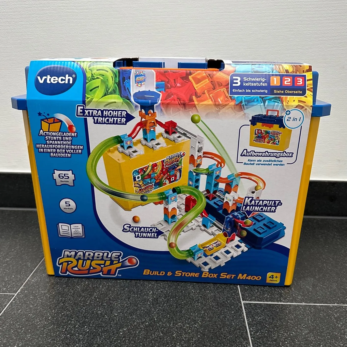 VTech Marble Rush M400 Murmelbahn 65 Bauteile 4-12 Jahre