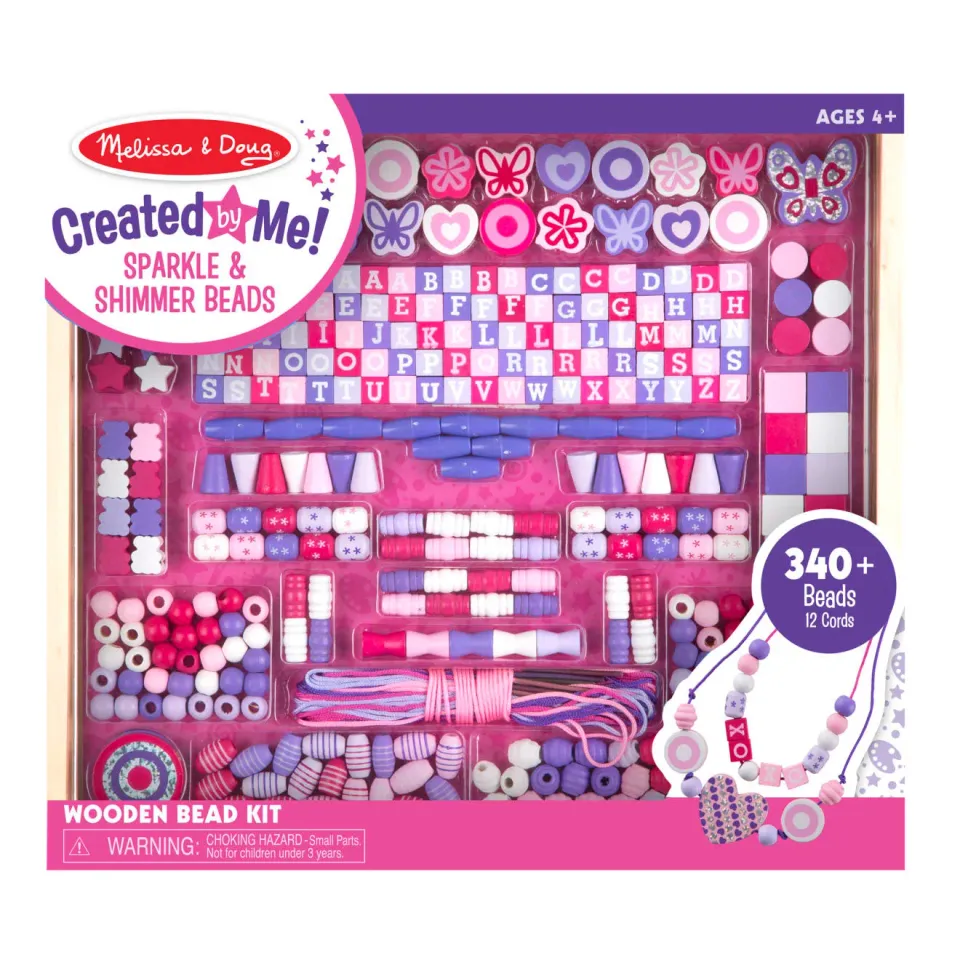 Melissa & Doug Created by Me Perlen-Set Holz 340-teilig