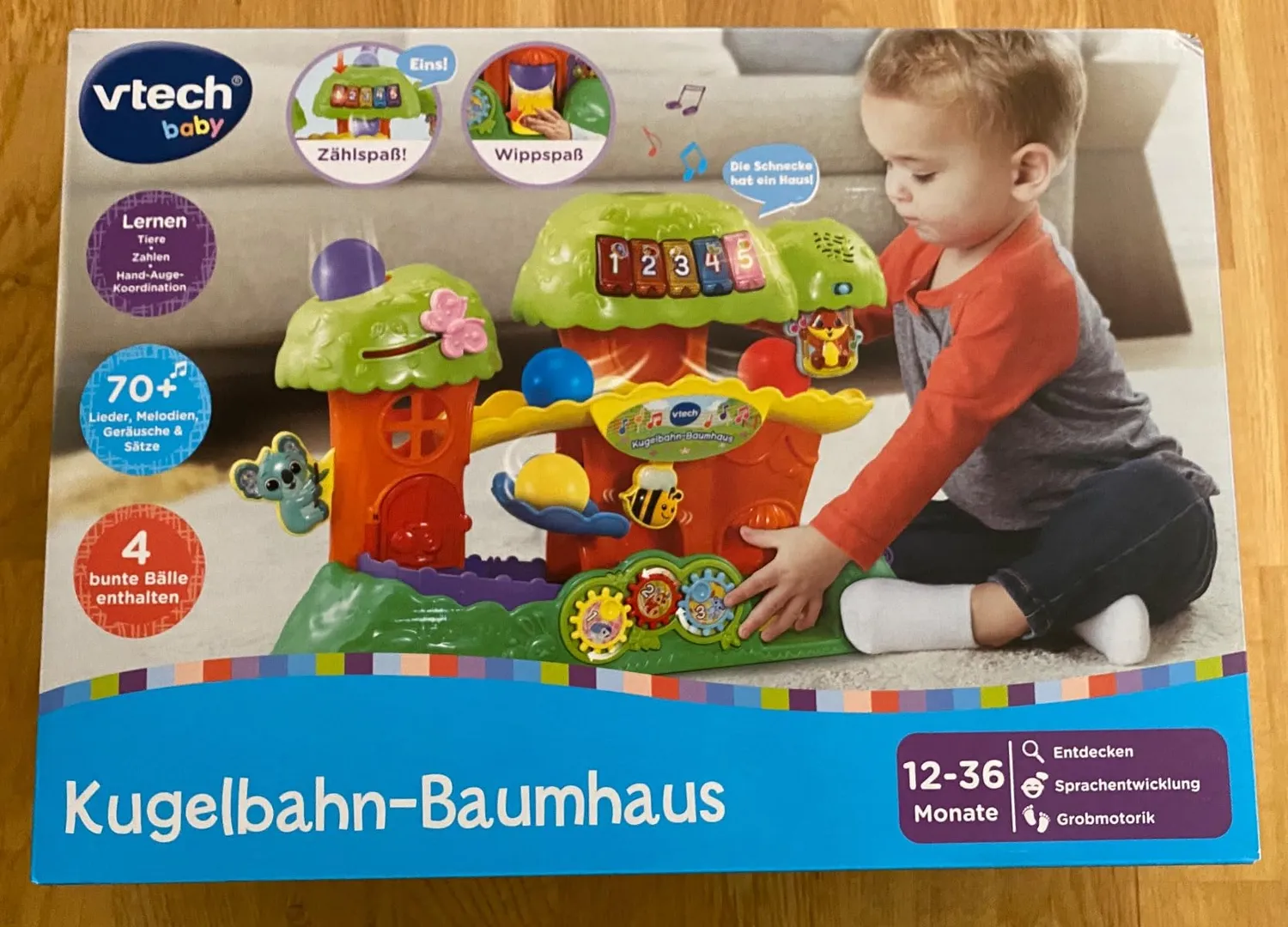 VTech Baby Kugelbahn Baumhaus mit 4 Bällen 12-36 Monate