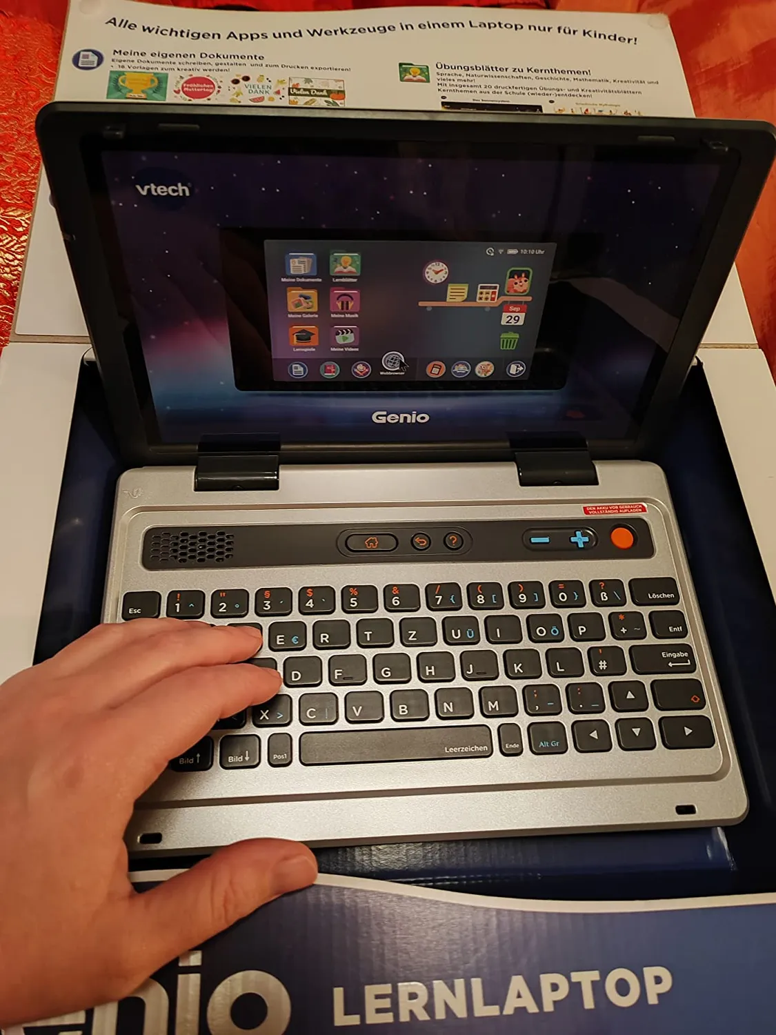 VTech Genio Lerncomputer Beere Kinderlaptop 40 Spiele