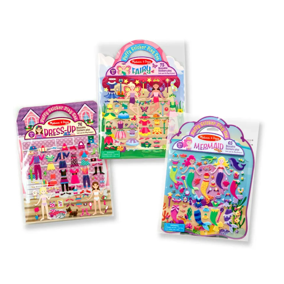 Melissa & Doug Puffy Stickers Play Set Fairy Sticker-Set Fee 75-teilig
