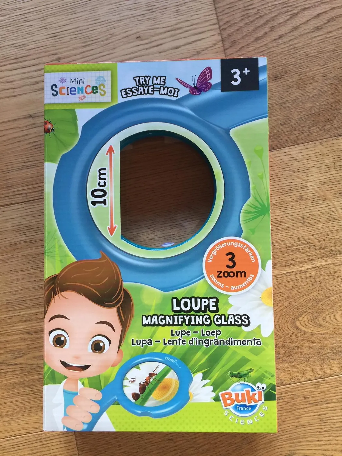 Buki Mini Sciences 9007 Lupe 10 cm 4-fach für Kinder