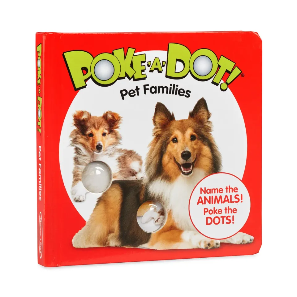 Melissa & Doug Poke-a-Dot Pet Families Pappbilderbuch