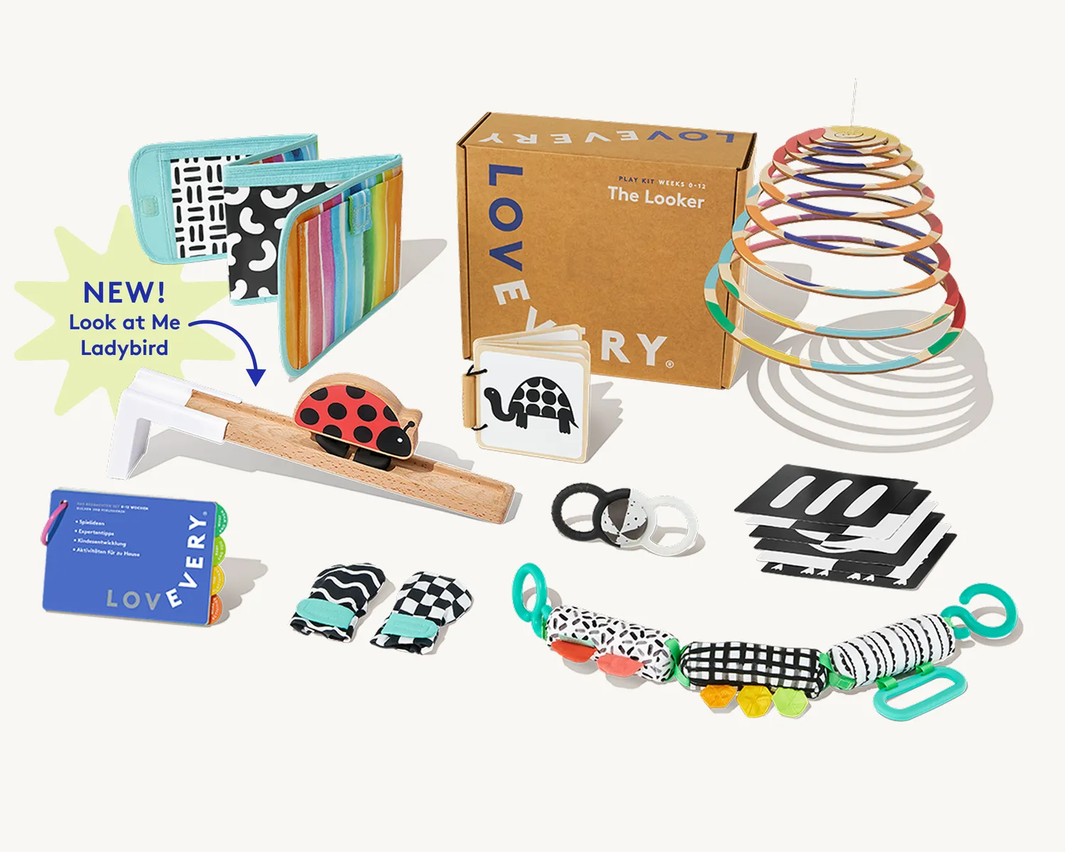Lovevery Beobachter Set Spielzeug Neugeborene Deutsch 0-12 Wochen
