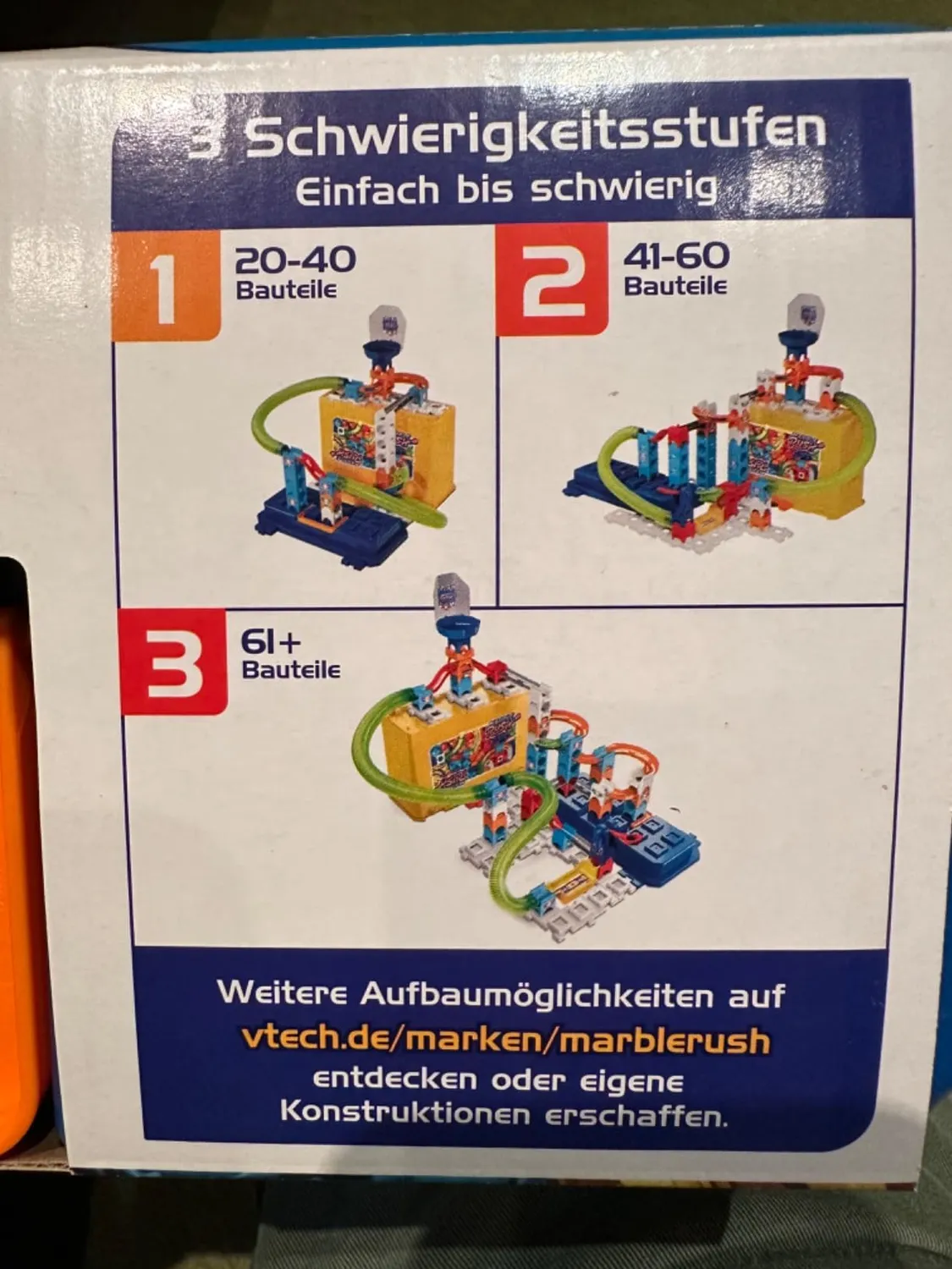 VTech Marble Rush M400 Murmelbahn 65 Bauteile 4-12 Jahre