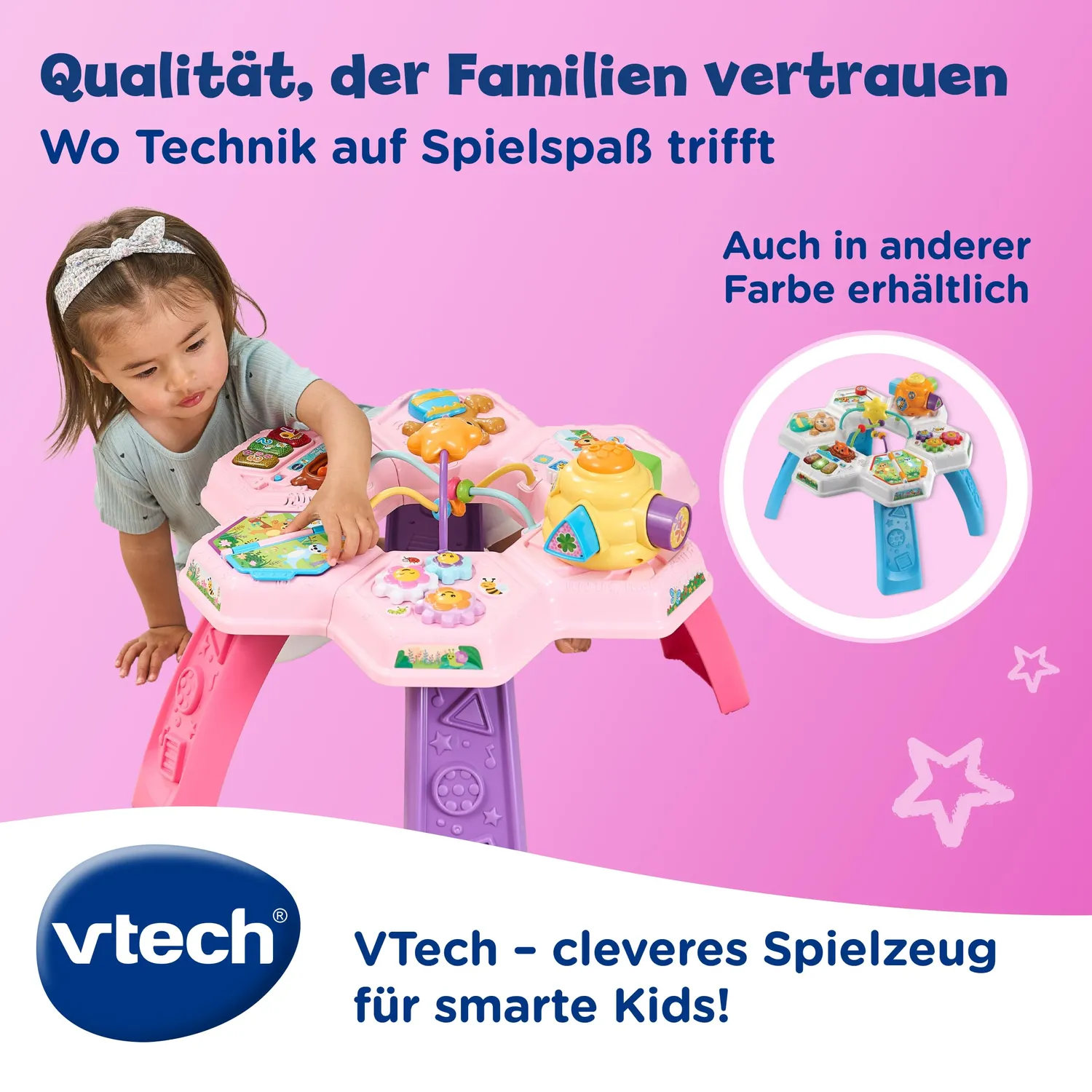VTech Entdeckertisch Lerntisch Rosa 12-36 Monate