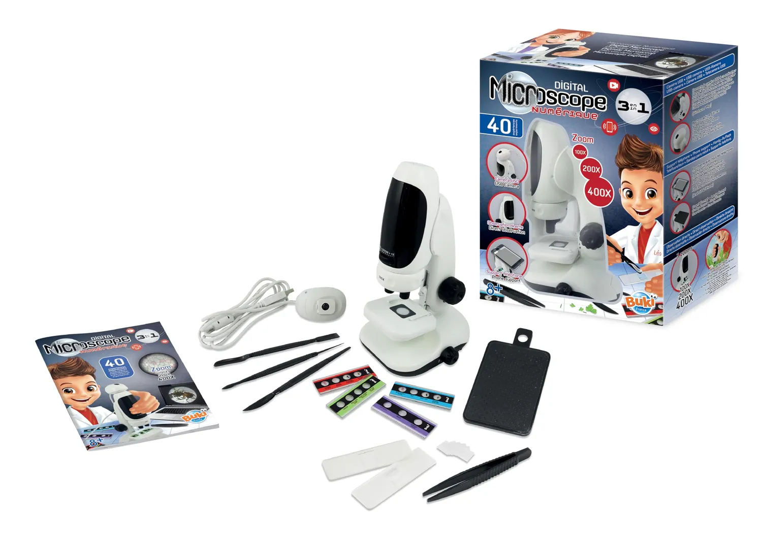 Buki MR700 Video-Mikroskop Kinder ab 8 Jahren 400x