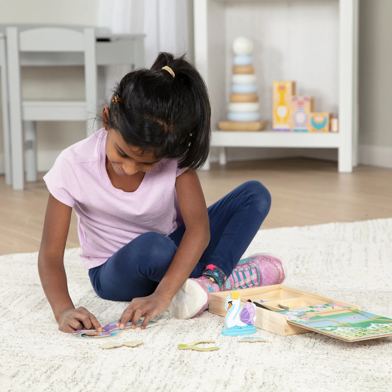 Melissa & Doug Ballerina Fee Magnetspiel Anziehspiel 52 Teile