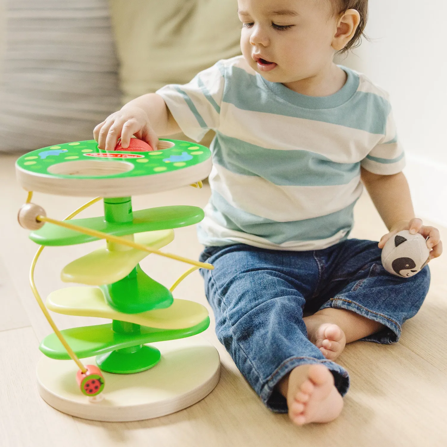 Melissa & Doug Rollables Treehouse Twirl Kugelbahn Holz