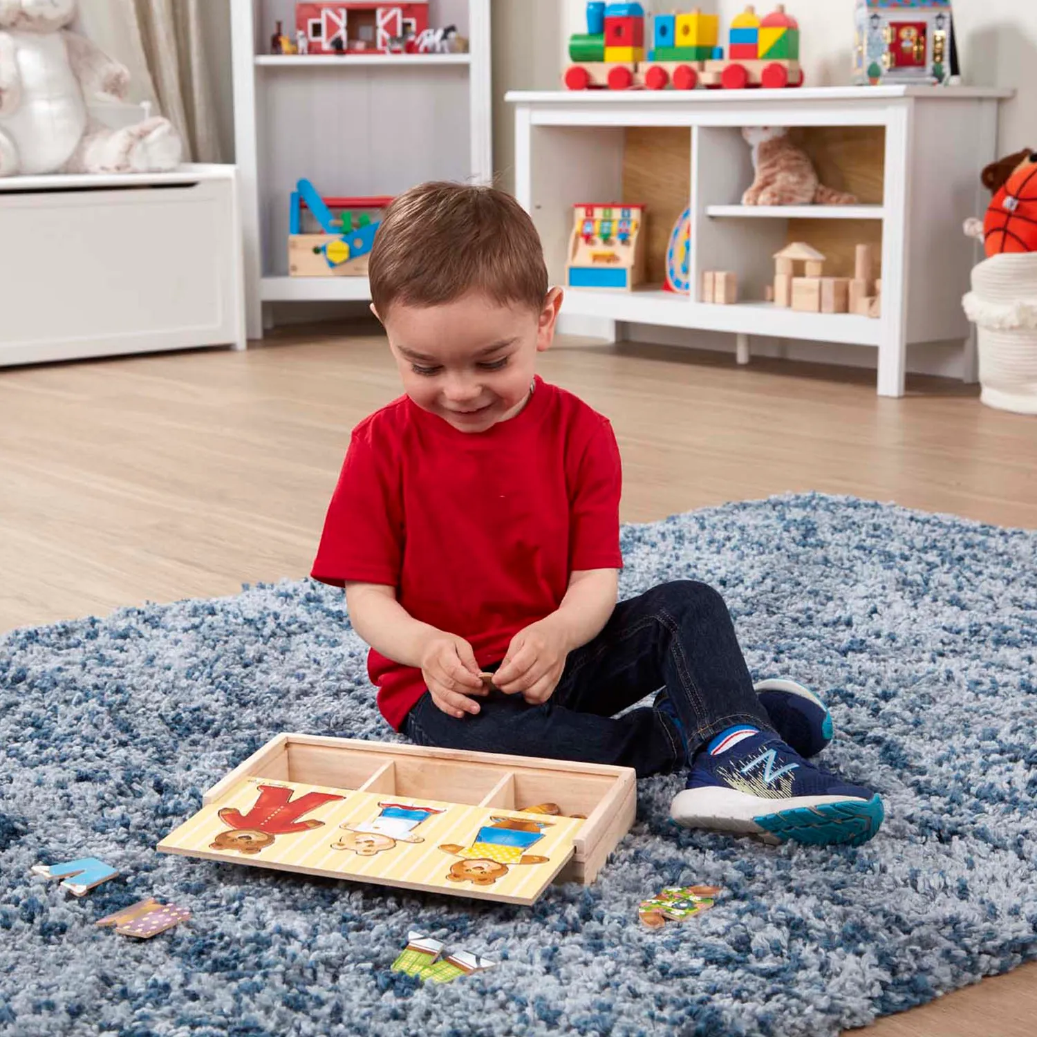 Melissa & Doug Bärenfamilie Ankleidepuzzle Holz 45 Teile