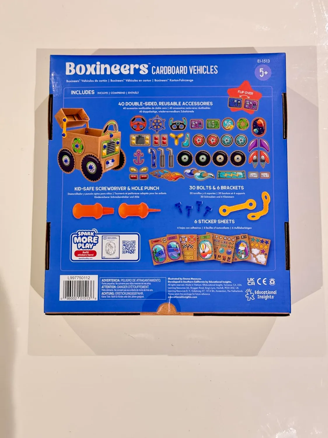 Learning Resources Boxineers Pappfahrzeuge Bastelset ab 5 Jahren
