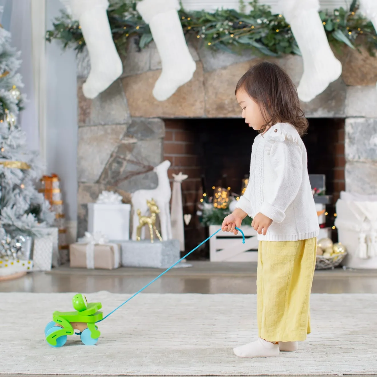 Melissa & Doug Frolicking Frog Nachziehtier Holz ab 18 M.
