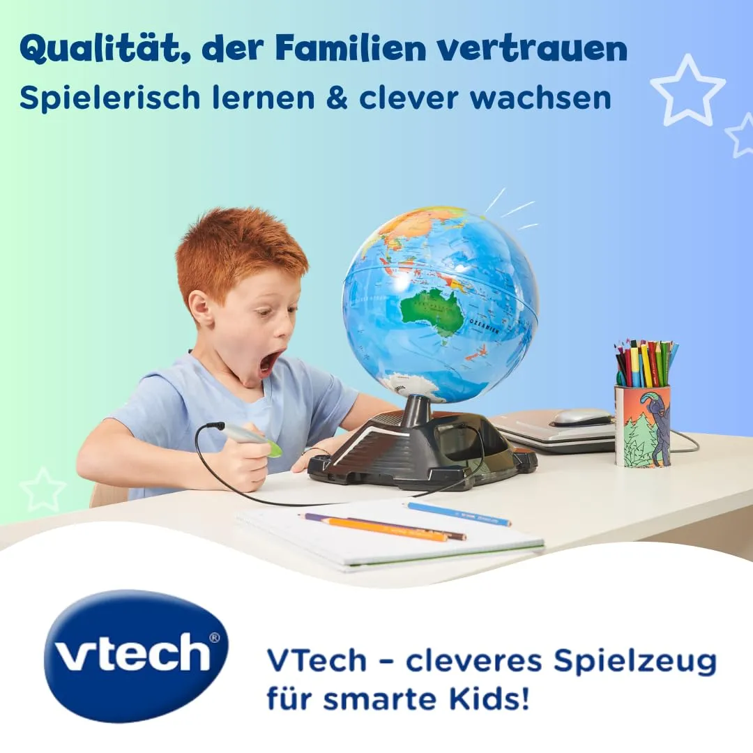 VTech Interaktiver Videoglobus 80-605464 Lernglobus mit Stift