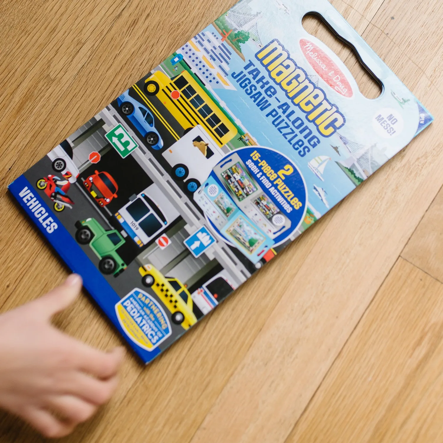 Melissa & Doug Take-Along Magnetpuzzle Fahrzeuge 2x15 Teile ab 3 J.