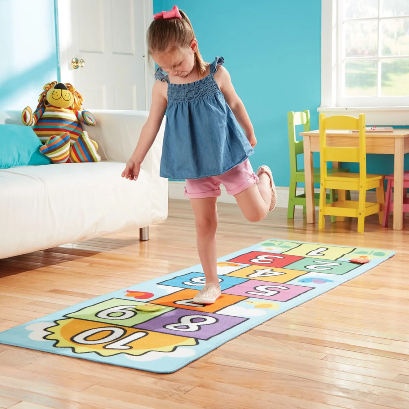 Melissa & Doug Hop & Count Hopscotch Rug Hüpfteppich