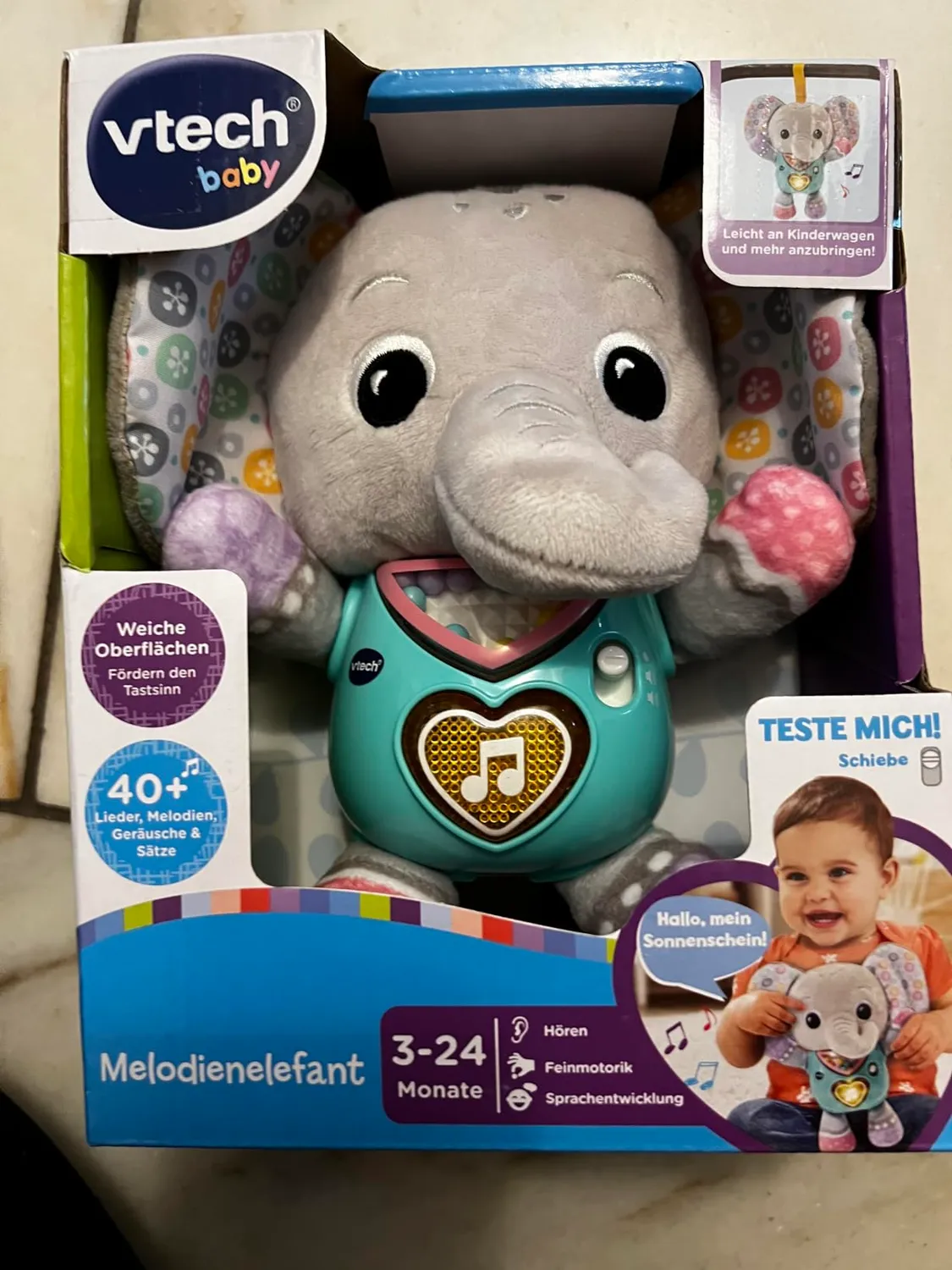 VTech Baby Melodienelefant Musikplayer Musikbox 9-36 Monate