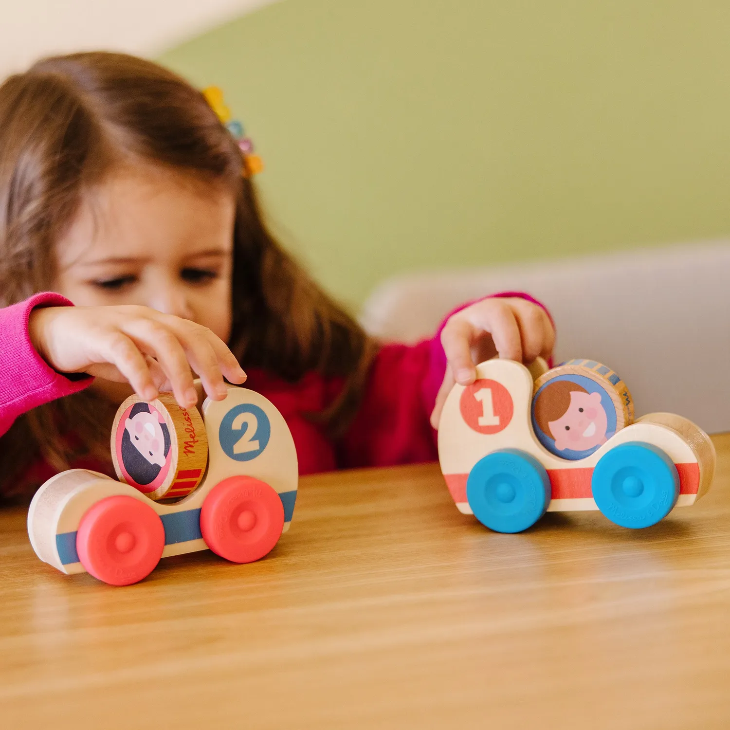 Melissa and Doug GO Tots Holz Rennautos 2er-Set