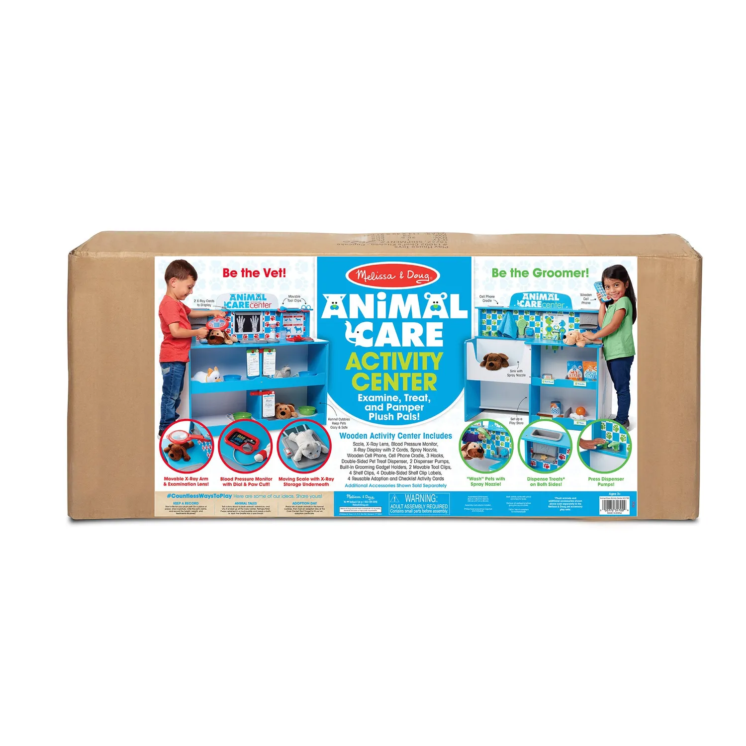Melissa & Doug Animal Care Spielcenter Tierarzt Holz