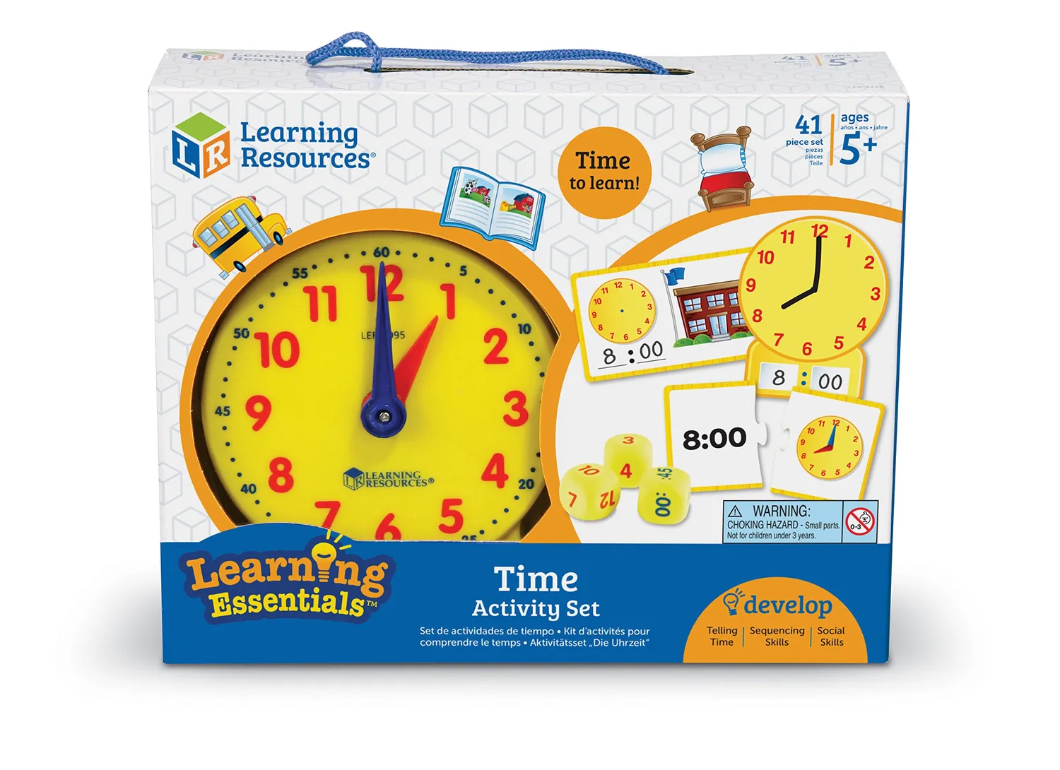 Learning Resources Zeit Spielset Uhr lernen analog digital