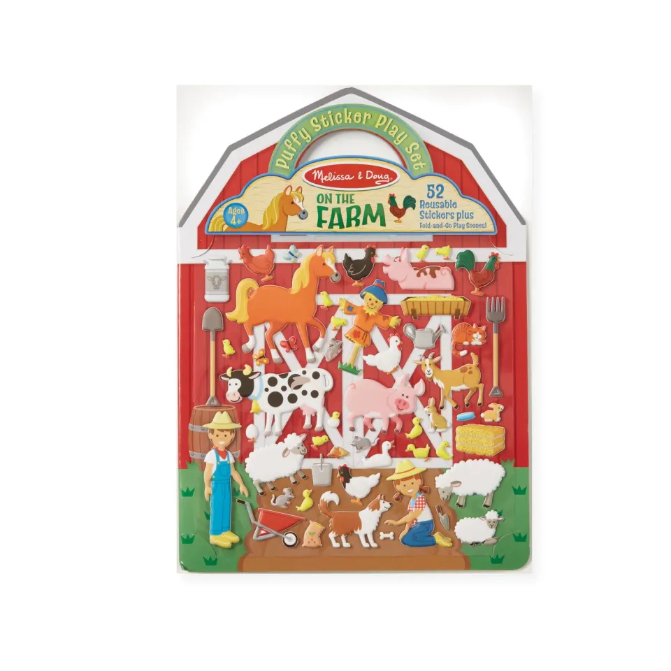 Melissa & Doug Puffy Sticker Bauernhof Sticker-Set On the Farm