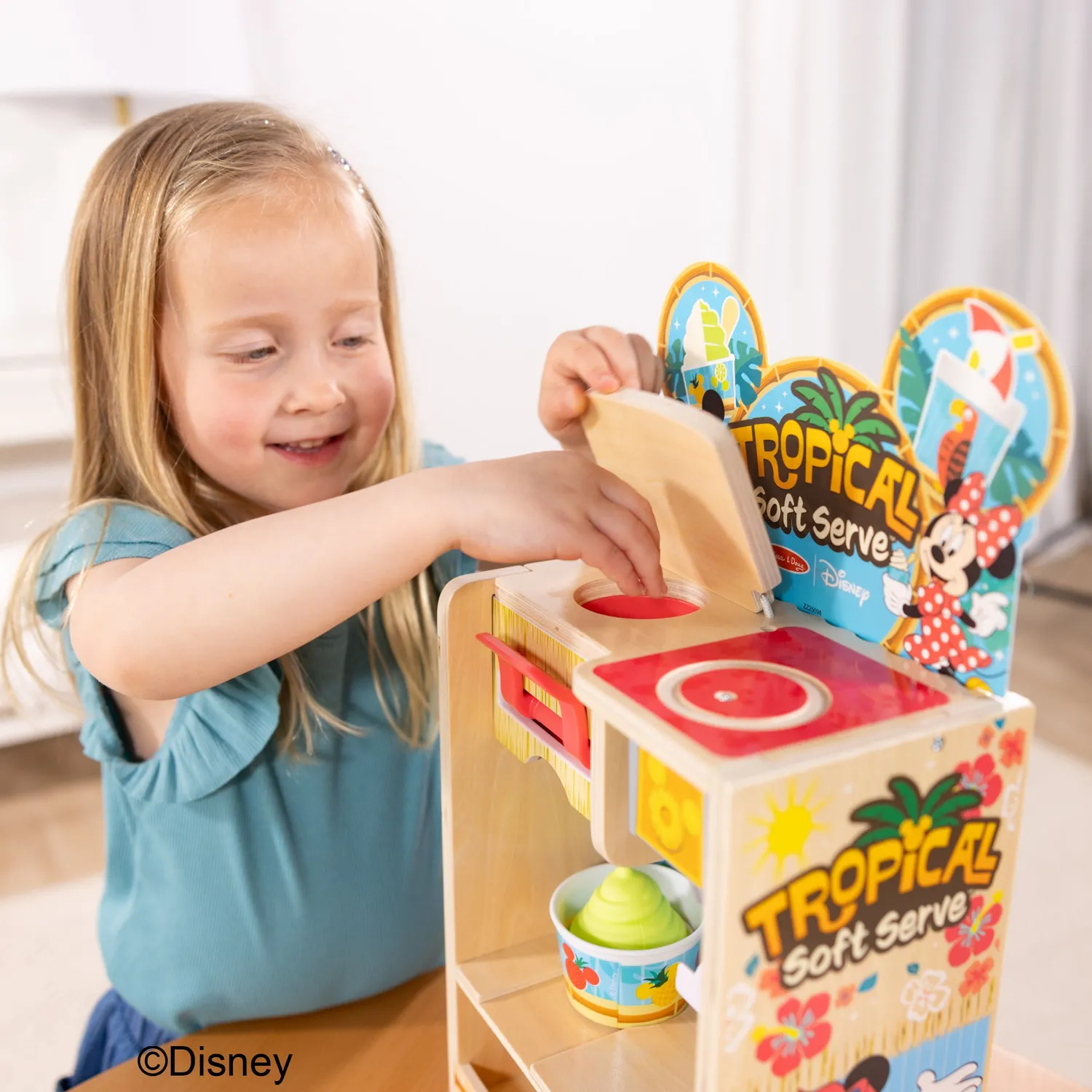 Melissa & Doug Disney Tropical Soft Serve Eis-Set Holz 23-tlg