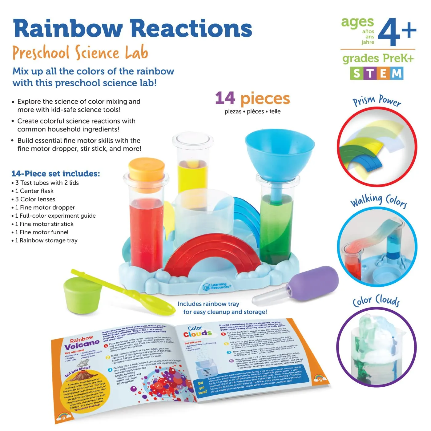 Learning Resources Regenbogen-Forschungslabor Experiment 14-tlg.