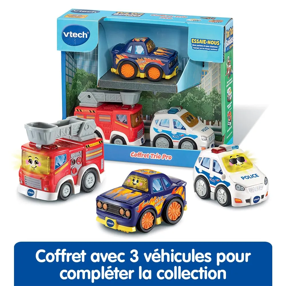 VTech Tut Tut Flitzer 3er Set Polizei Feuerwehr Rennen