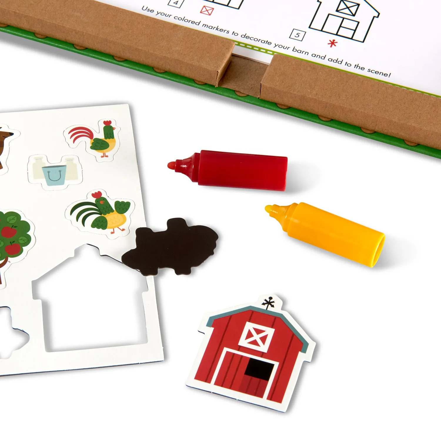 Melissa & Doug Natural Play Farm Malset magnetisch ab 3 Jahre