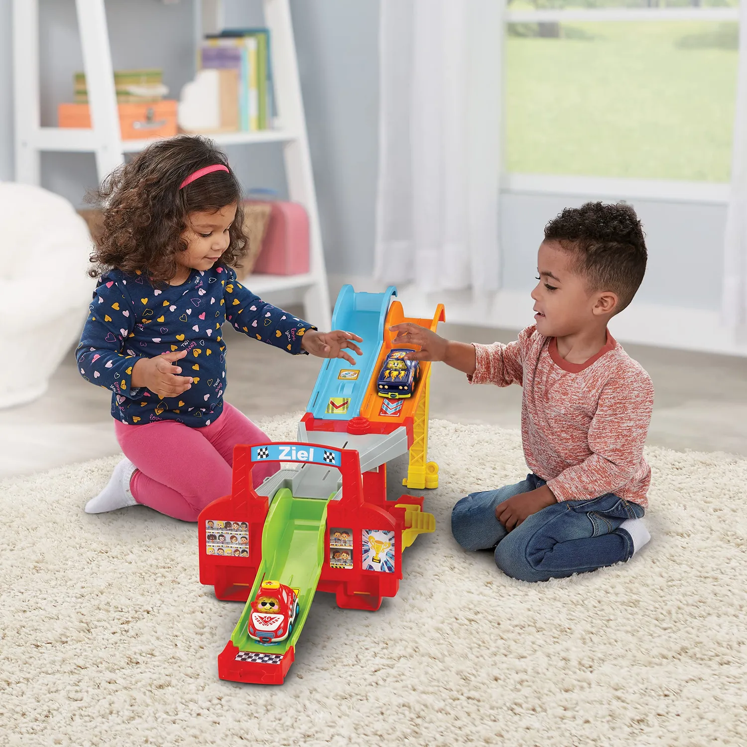 VTech Tut Tut Baby Flitzer 4-in-1-Rampe Autorampe Rennauto Start