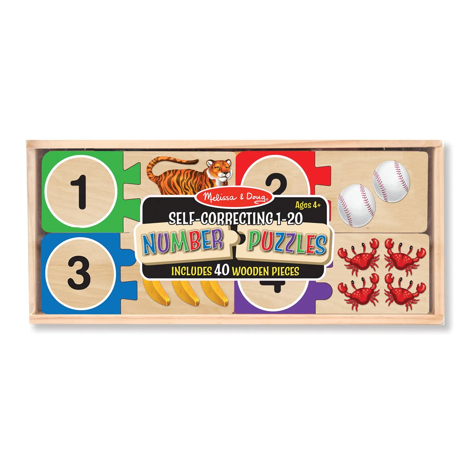 Melissa & Doug Early Learning Puzzle Bundle Lernpuzzle Holz 3er