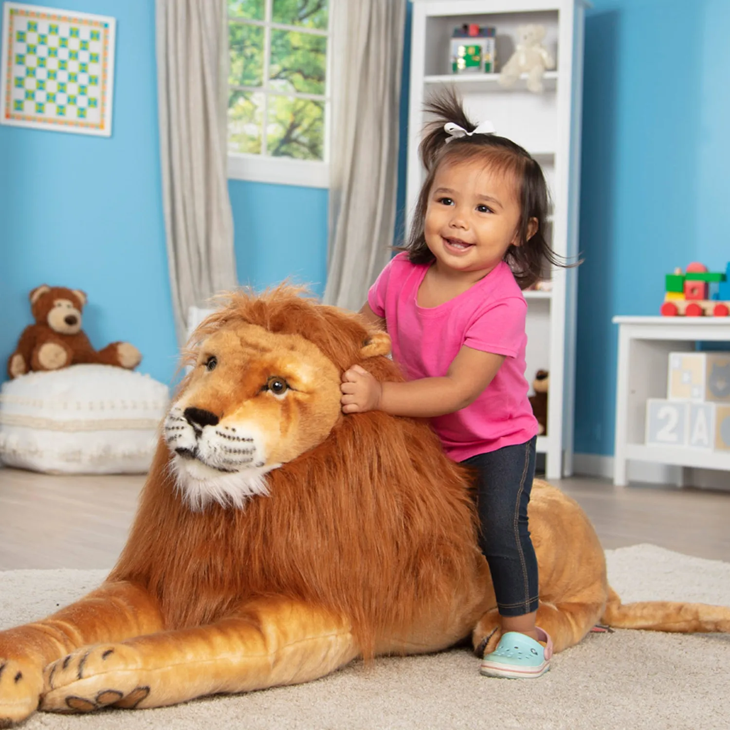 Melissa & Doug Lion Lifelike Plush Löwe Plüschtier Groß