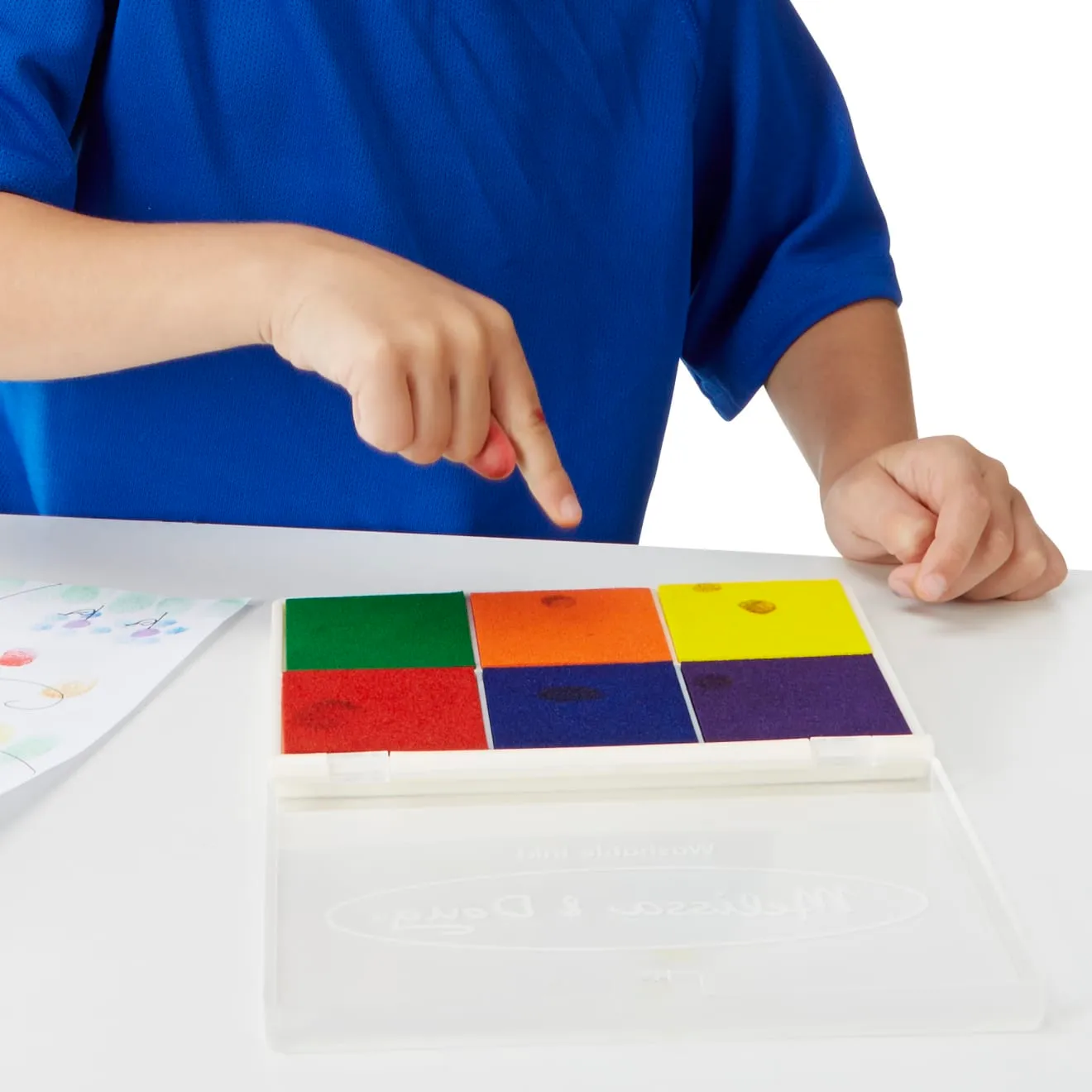 Melissa & Doug Rainbow Stempelkissen 6-farbig waschbar