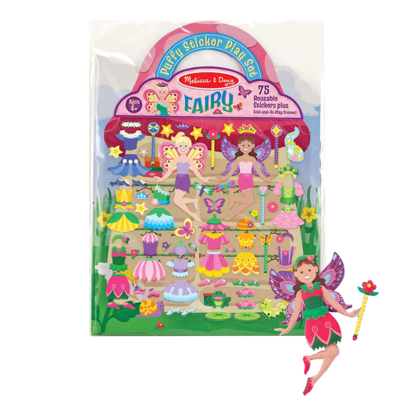 Melissa & Doug Puffy Stickers Play Set Fairy Sticker-Set Fee 75-teilig