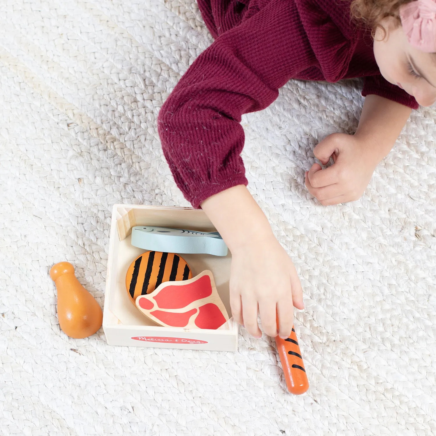 Melissa & Doug Food Groups Spielessen Protein Holz 6-teilig