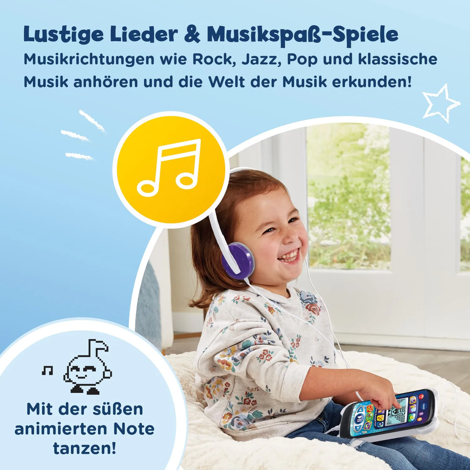 VTech Leuchtender Musikspaß-Player Musikbox 3-6 Jahre
