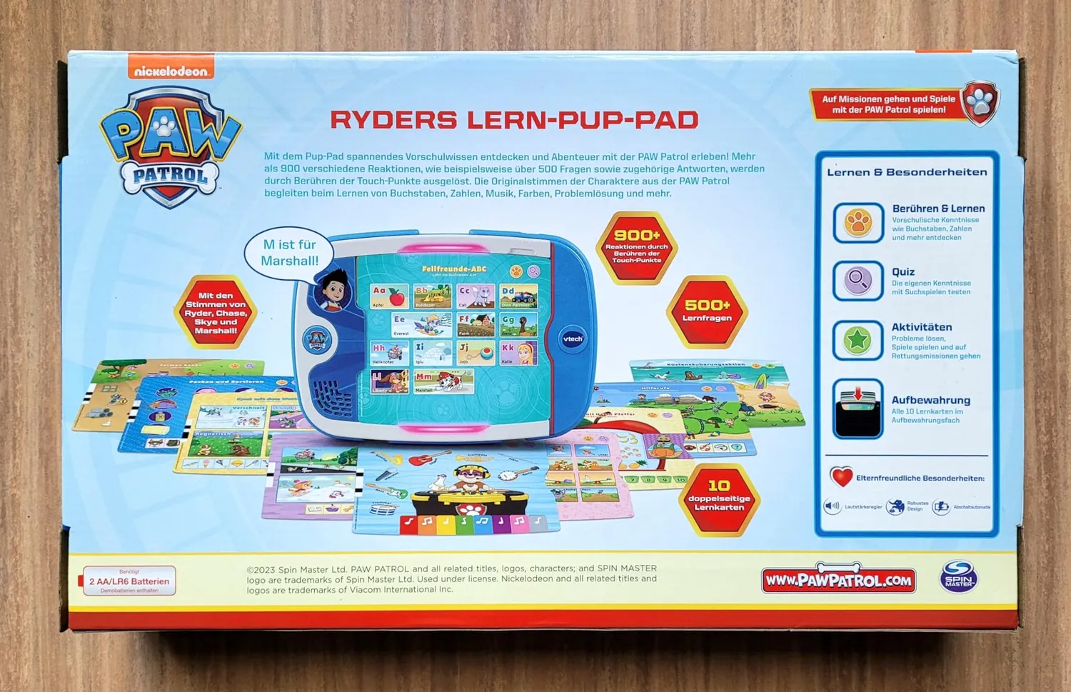 VTech PAW Patrol Ryders Lern-Pup-Pad Lernspiel 3-7 Jahre