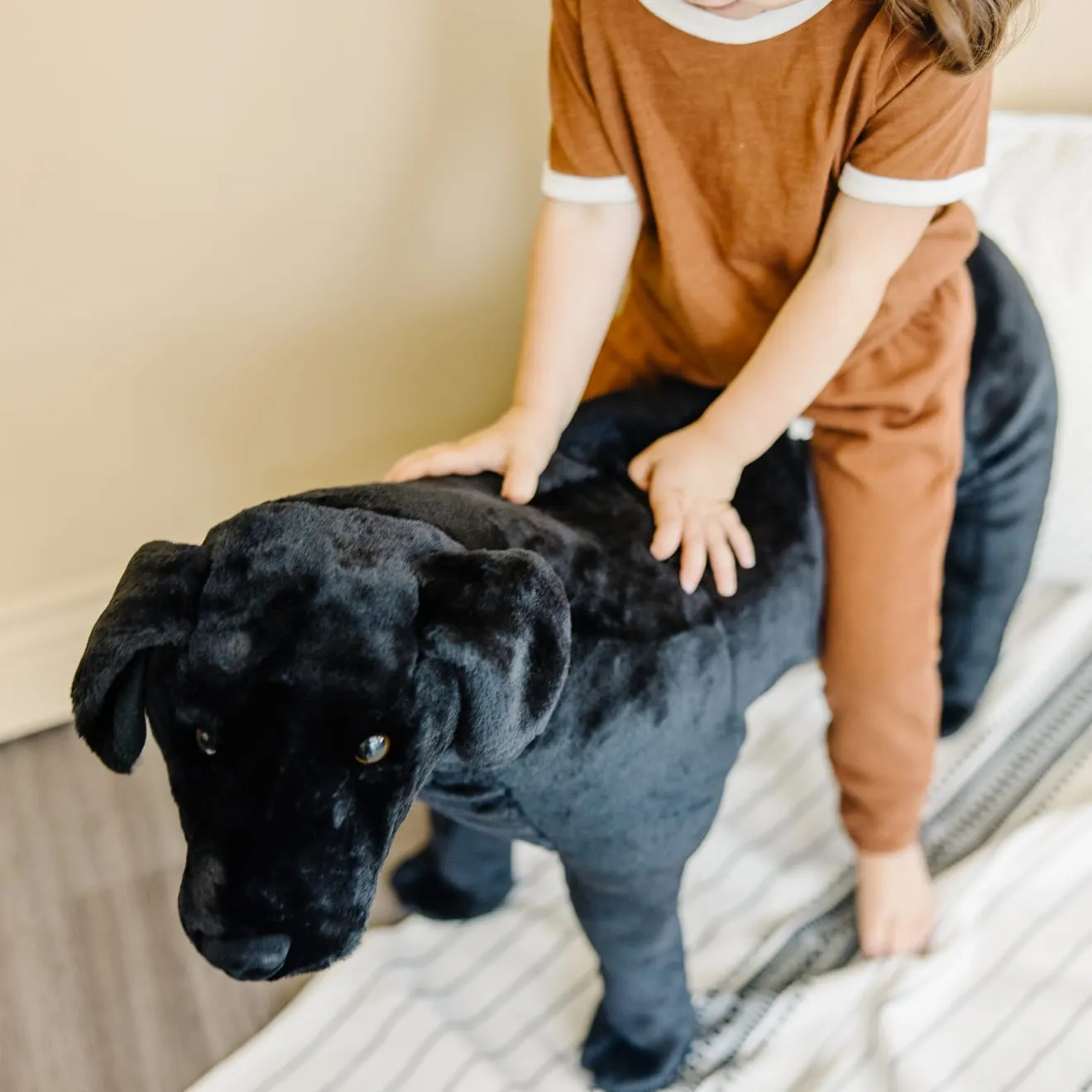 Melissa & Doug Black Lab Plüschtier Riesig schwarzer Labrador