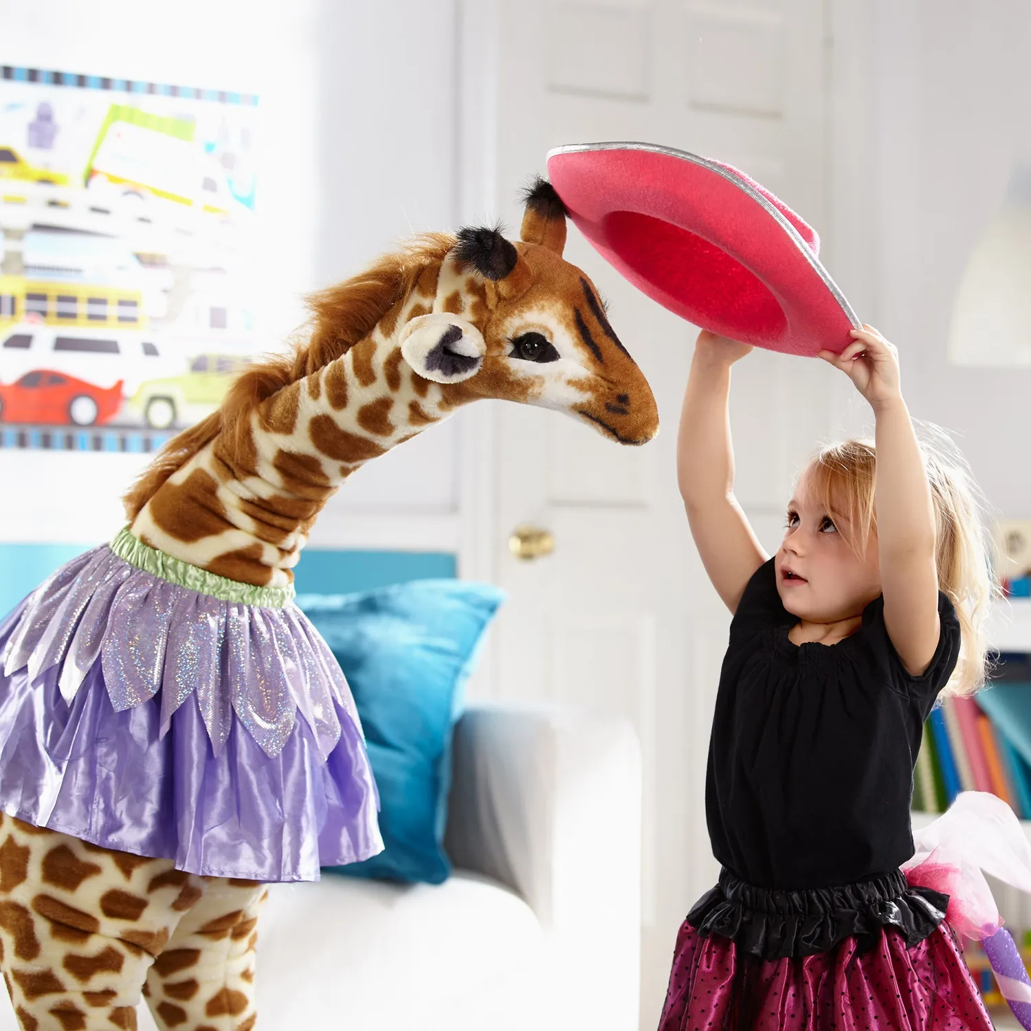 Melissa & Doug Giraffe Plüschtier XXL 120 cm Kuscheltier