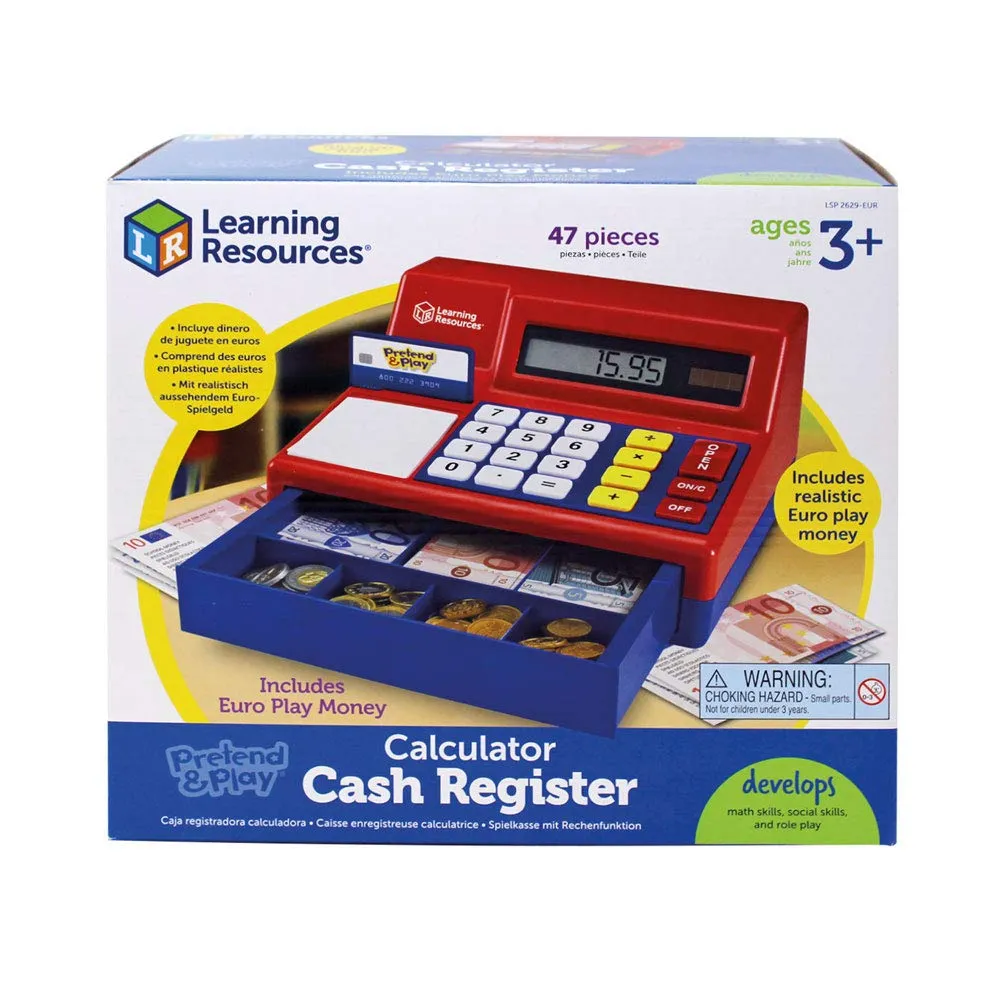 Learning Resources Kaufladenkasse Spielkasse Rot Euro