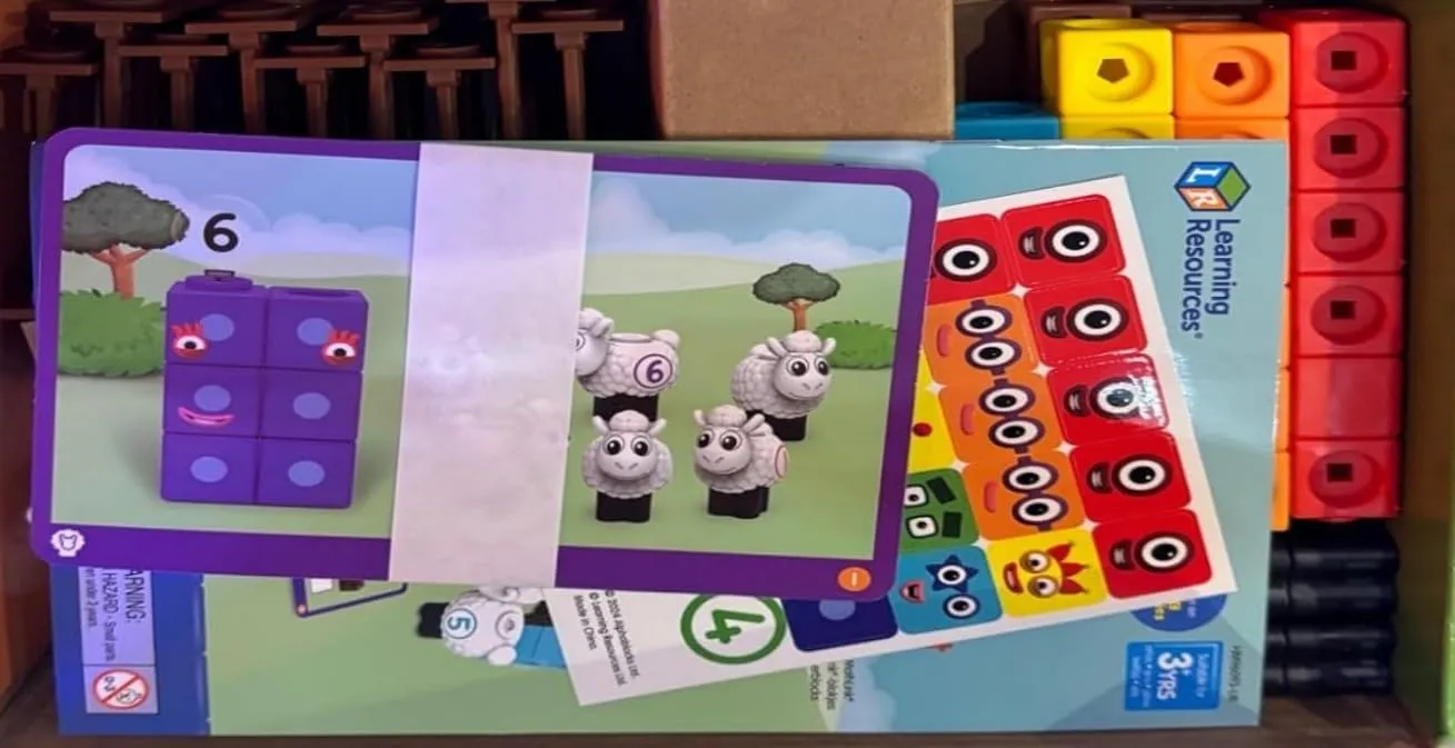 Learning Resources MathLink Numberblocks Bauernhof Schafe 53-tlg.